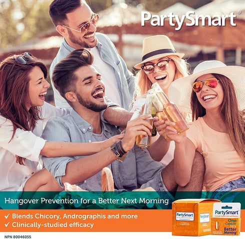 Himalaya PartySmart Provides Antioxidants for a Fun Night Out and a Better Tomorrow 250 mg, 10 Capsules